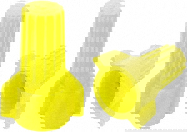 Wing Twist-On Wire Connector: Yellow, Flame-Retardant, 2 AWG